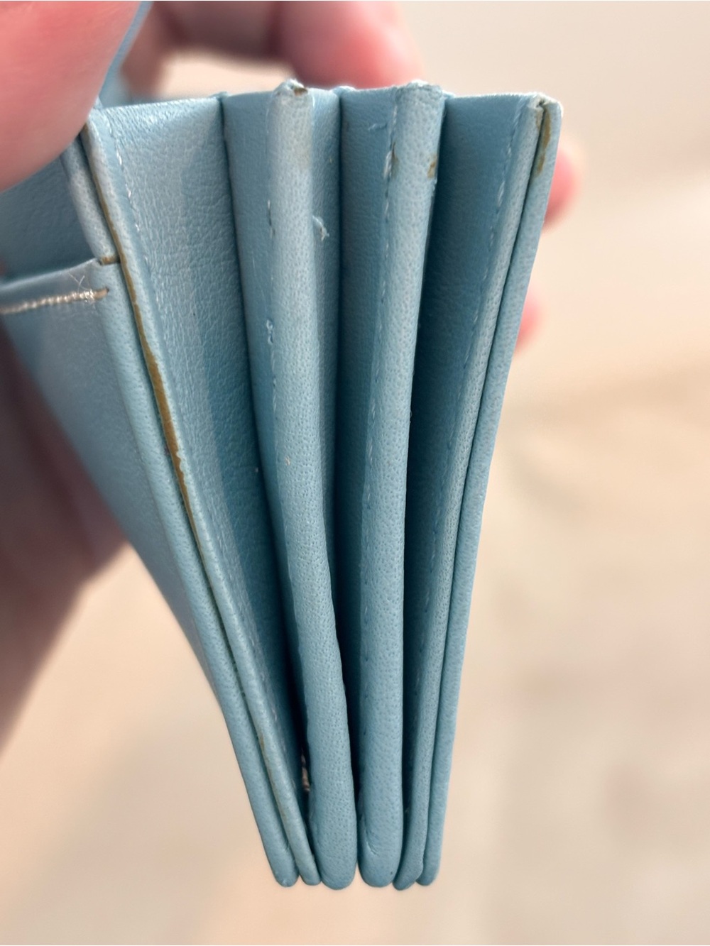COACH Legacy Light Blue Compact Accordian Wallet NEW - Picture 14 of 14